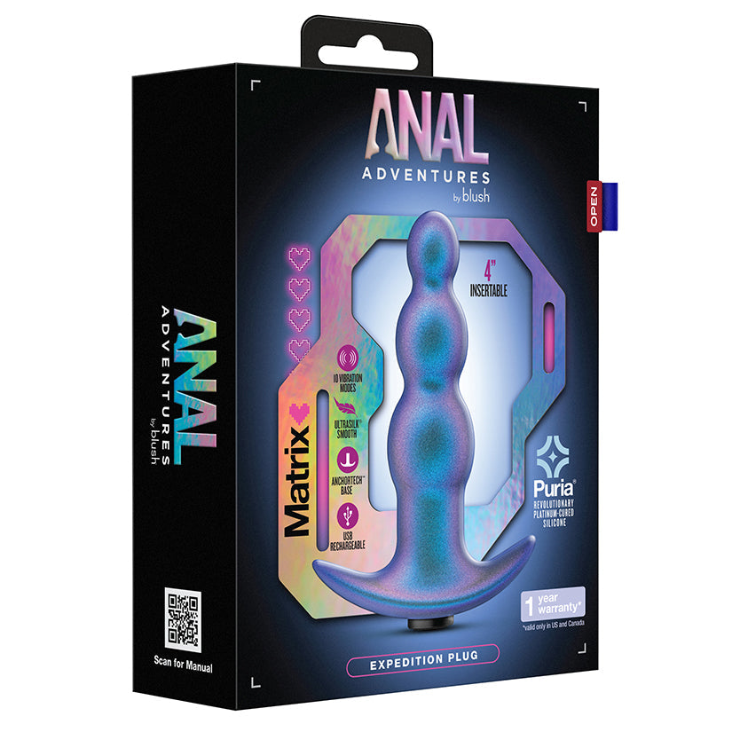 Anal Adventures Matrix Expedition Plug-Lunar Blue