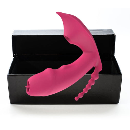 3-in-1 Bluetooth APP Controlled Dildo Vibrator with Heating & Vacuum Suction | Vagina, Clitoris Stimulator | Female Masturbator Sex Toy for Women