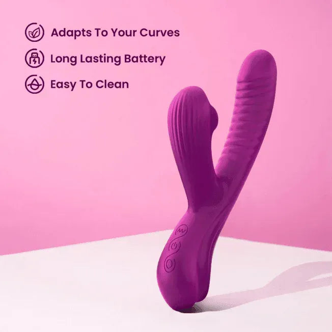 Beta Rabbit 3-in-1 Sucking, Swing Vibrator