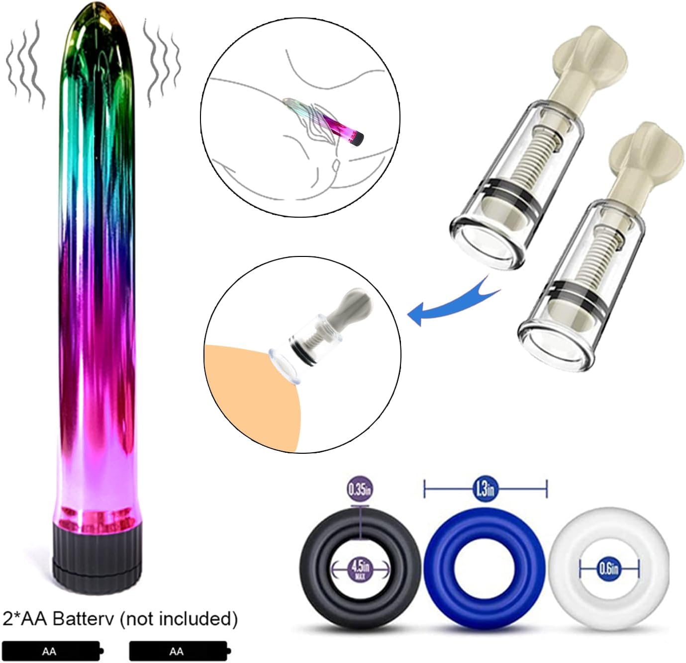 LustMotion 32PCs BDSM Sex Kit