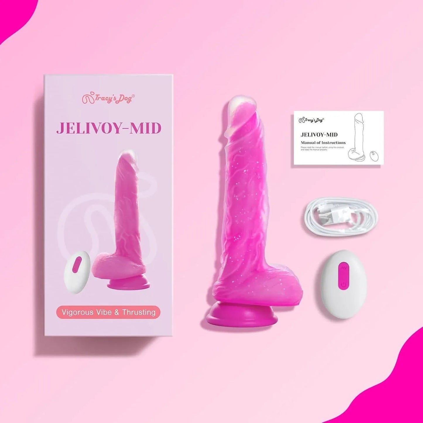 JeliVoy Thrusting Dildo Vibrator