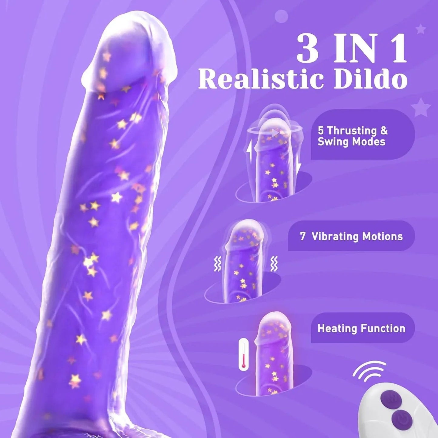 JeliVoy Thrusting Dildo Vibrator