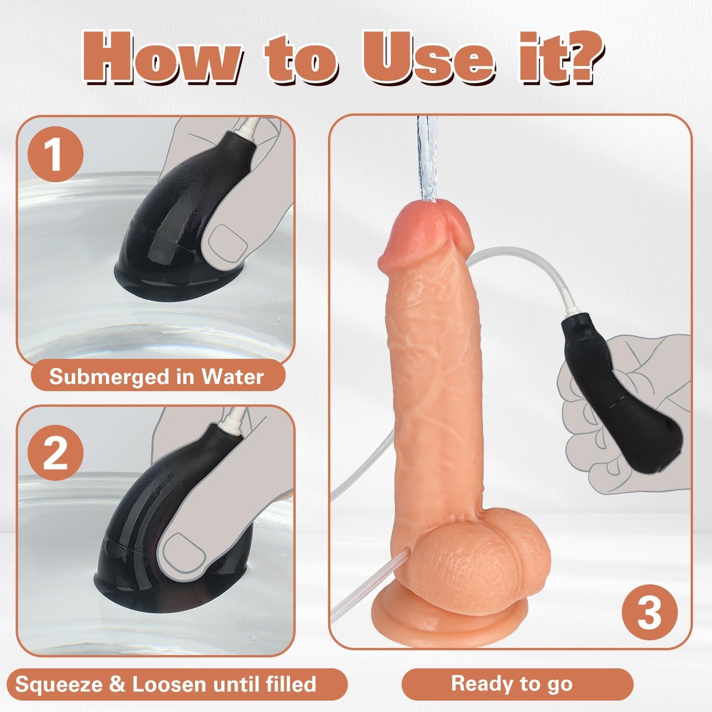 SquirtMaster 7.4 '' Ejaculating Dildo