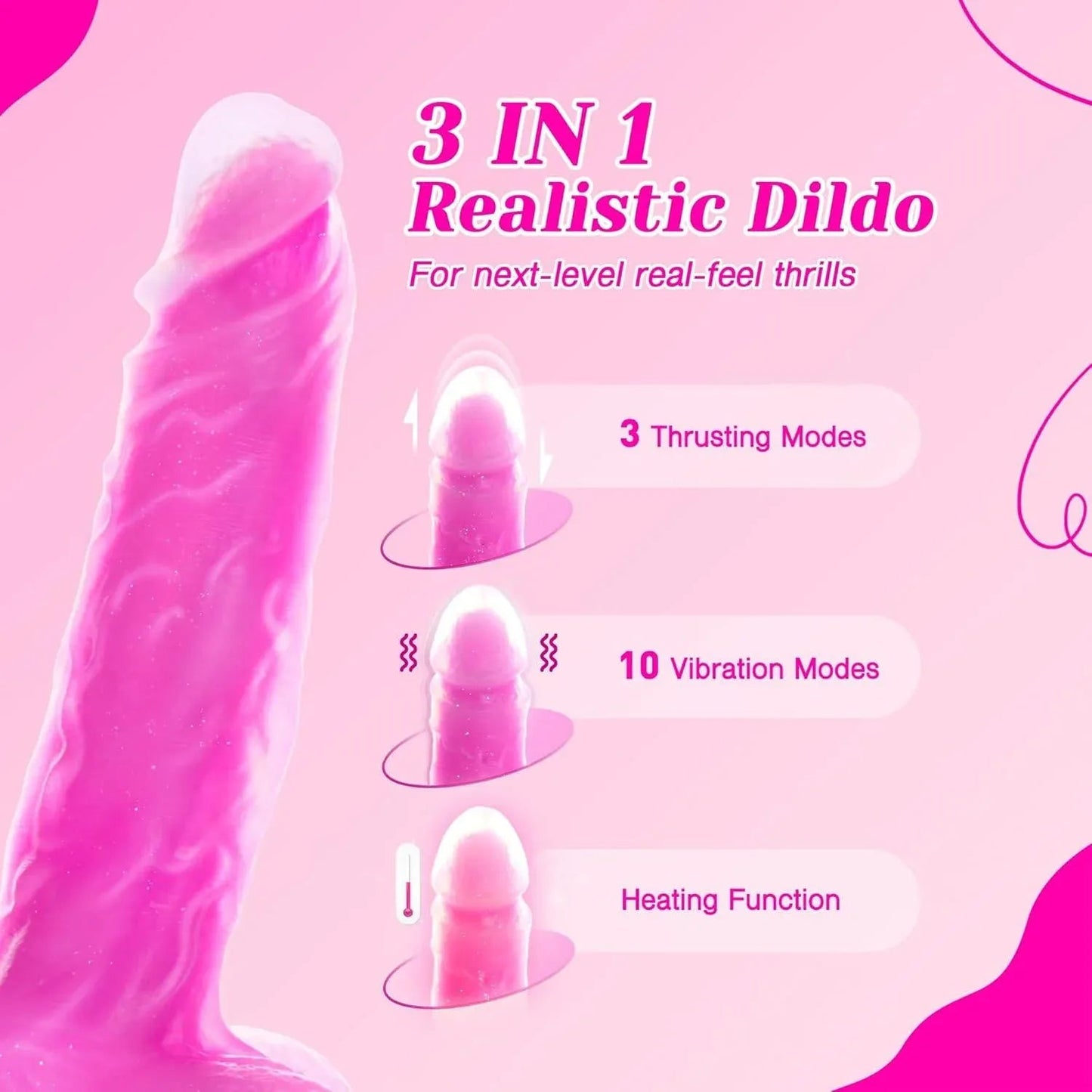 JeliVoy Thrusting Dildo Vibrator