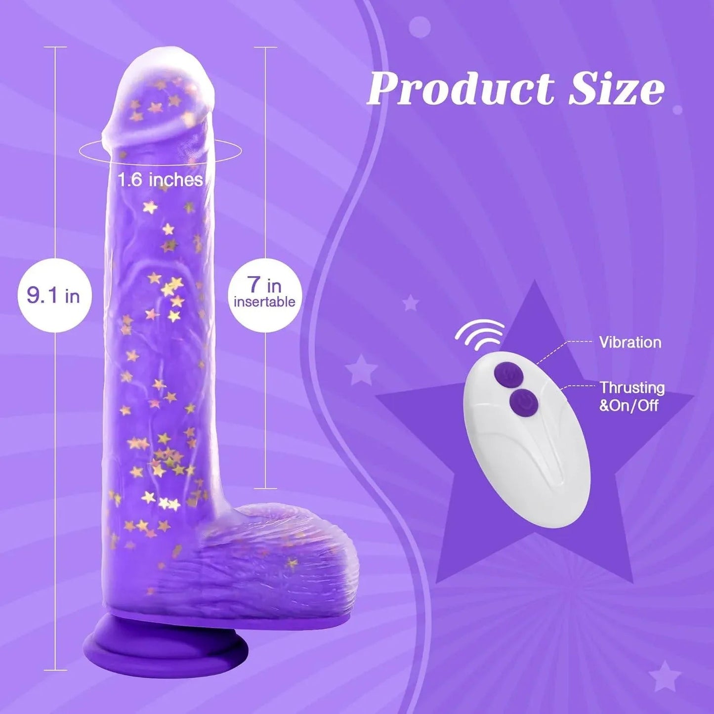 JeliVoy Thrusting Dildo Vibrator