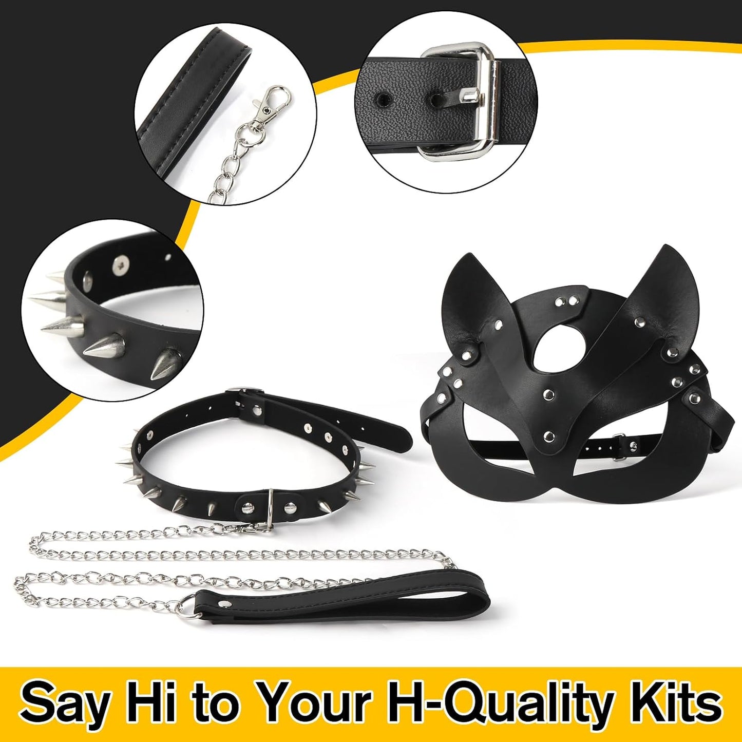 ForePlay BDSM Cat Mask Bondage Sex Restraints Set