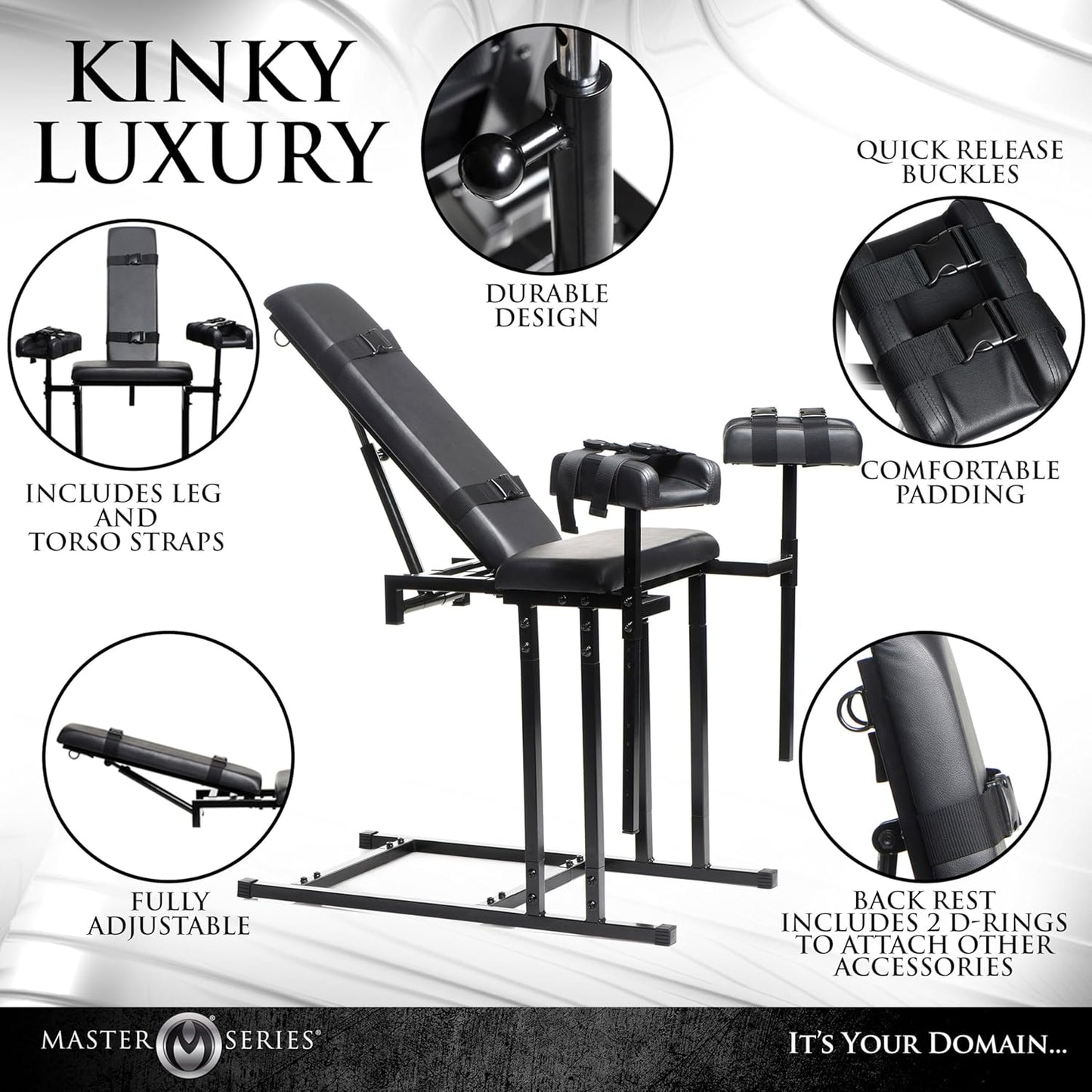 ControlChair Adjustable BDSM Obedience Chair