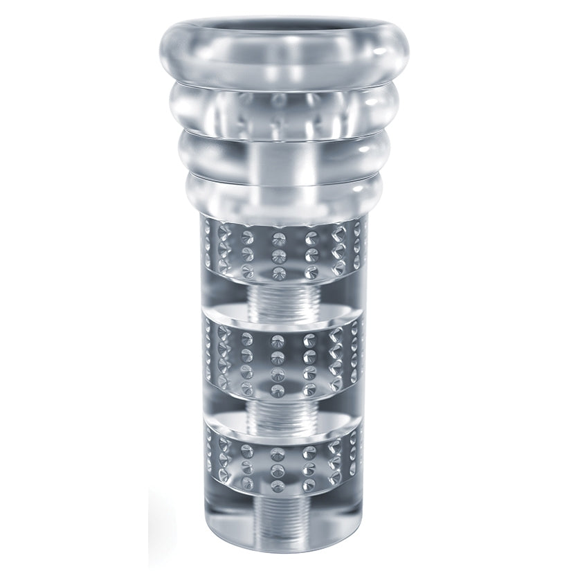 Rize Luz Glow In The Dark Self Lubricating Stroker-Clear