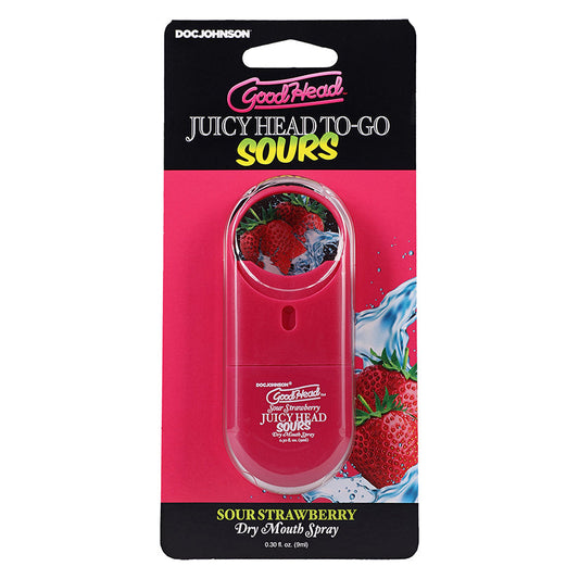 Goodhead Juicy Head Dry Mouth Spray To Go-Sour Strawberry .30oz