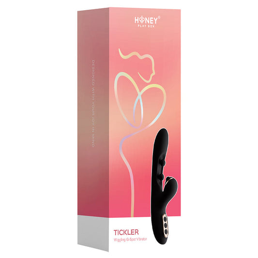 Honey Play Box Tickler Wiggling G-Spot Vibrator - Black