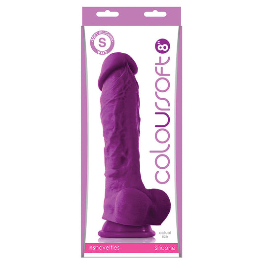 Coloursoft Dildo - Purple 8"