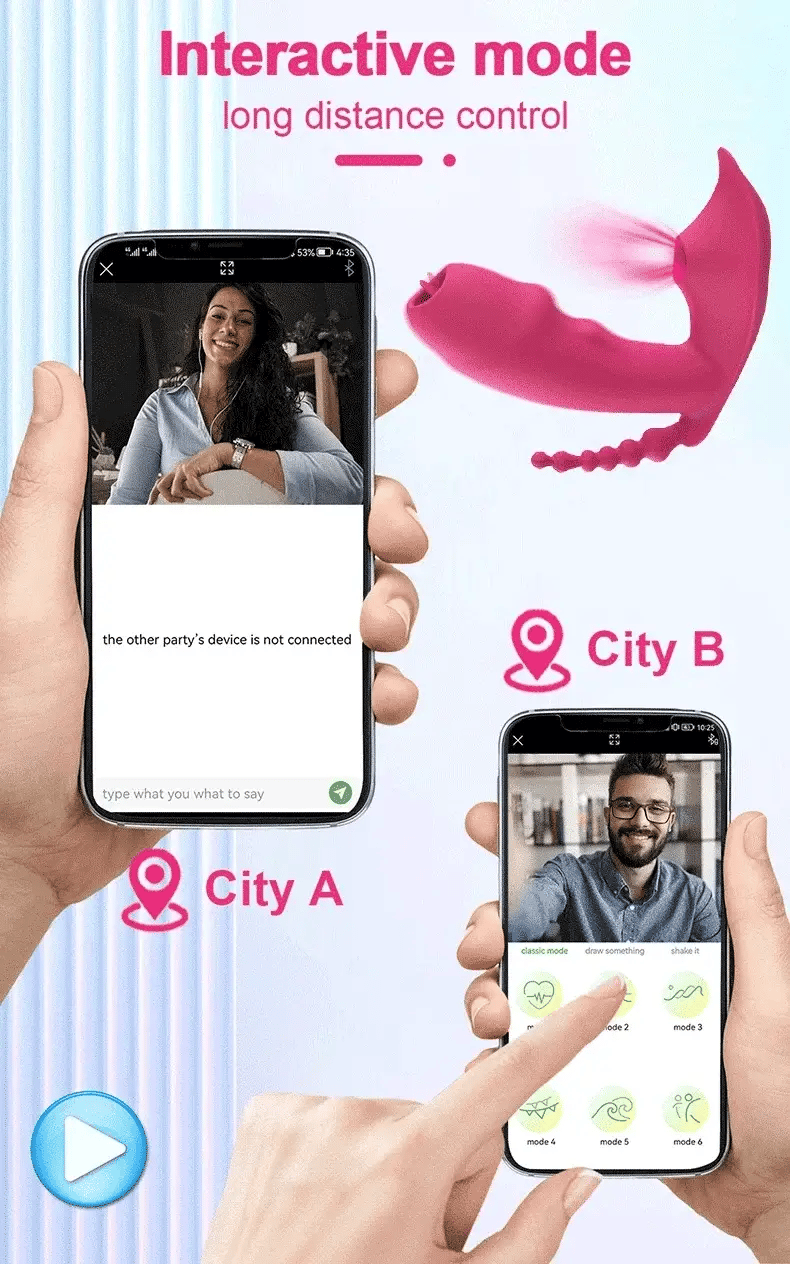 3-in-1 Bluetooth APP Controlled Dildo Vibrator with Heating & Vacuum Suction | Vagina, Clitoris Stimulator | Female Masturbator Sex Toy for Women