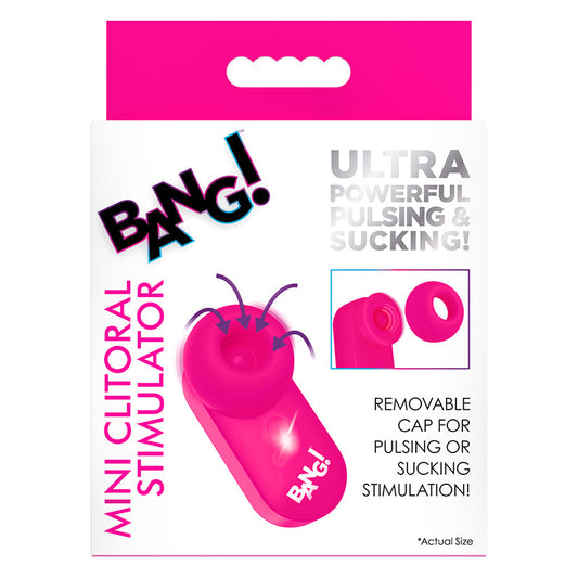 Bang! Mini Clitoral Stimulator - Pink - Perfect for traveling!