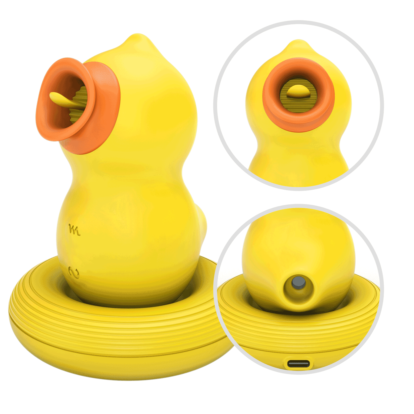 DucKing Sucking & Licking Rubber Duck Vibrator