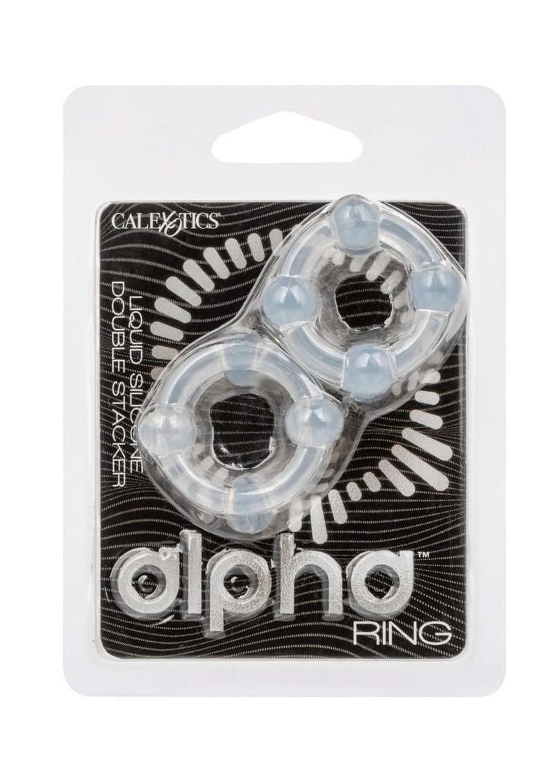 Alpha Liquid Silicone Double Stacker Rings
