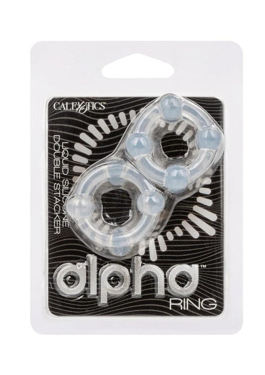 Alpha Liquid Silicone Double Stacker Rings