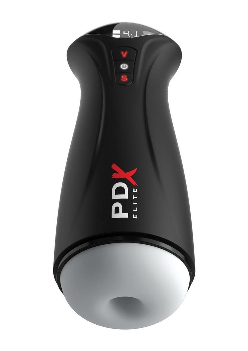 Pdx Elite Fap-Gasm Rechargeable Male Masturbator - Black/Frosted