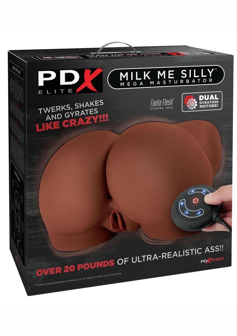 Pdx Elite Milk Me Silly Plug In Pussy and Ass Mega Masturbator with Remote Control