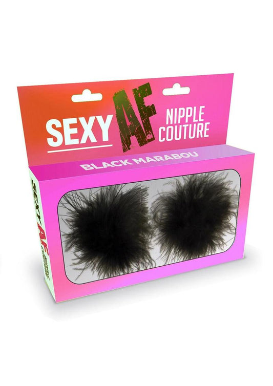 Sexy AF Marabou Nipple Couture Silicone Pasties